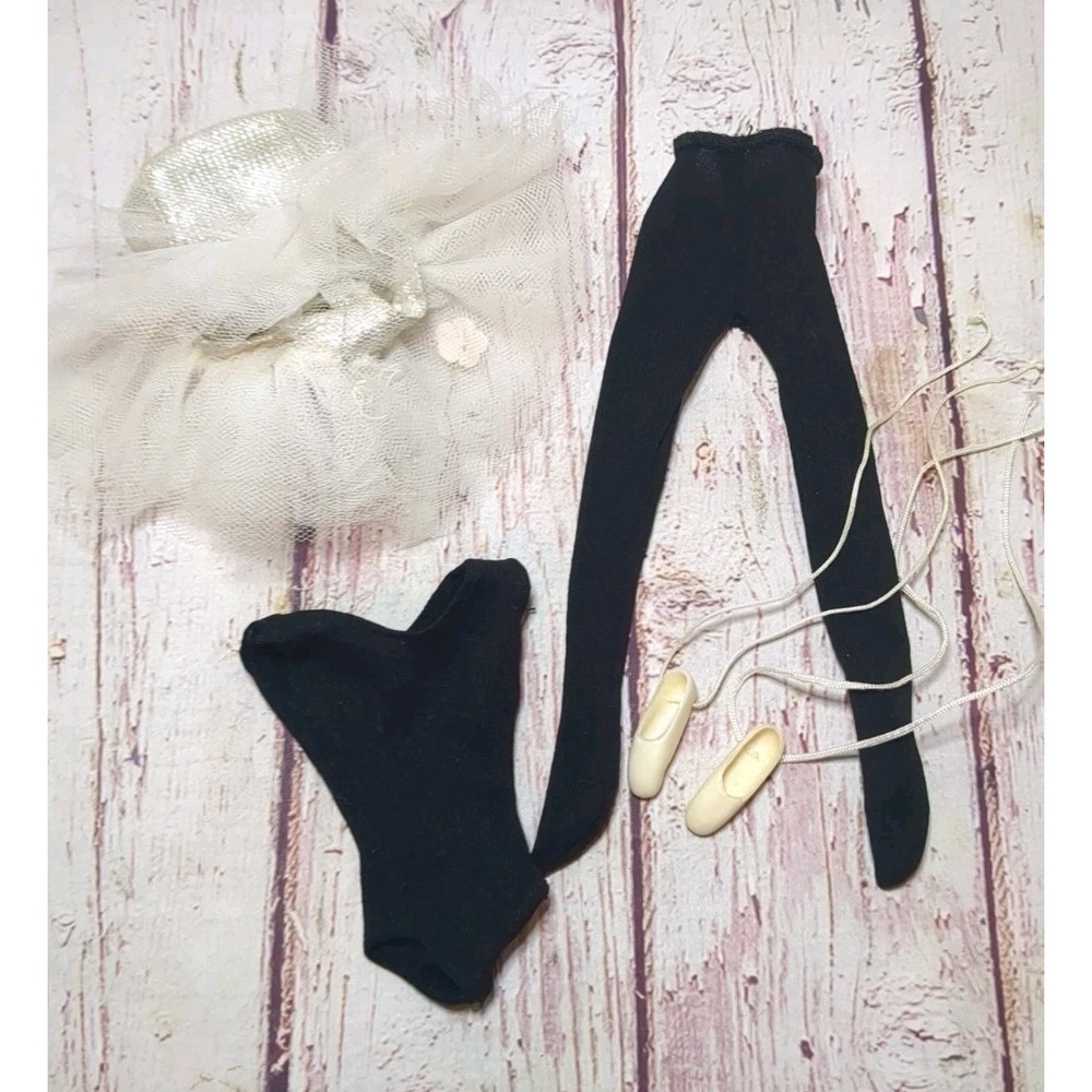 Vintage Mattel Barbie Ballet Outfit #989 Tutu‎ Leotard Tights Pointe Shoes